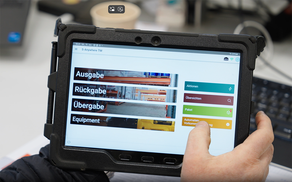 S-Anywhere auf dem Tablet